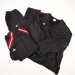 Lot of 3 Adidas Mens Large Pants XL Pullover Full Zip Jacket Track Suit *READ*